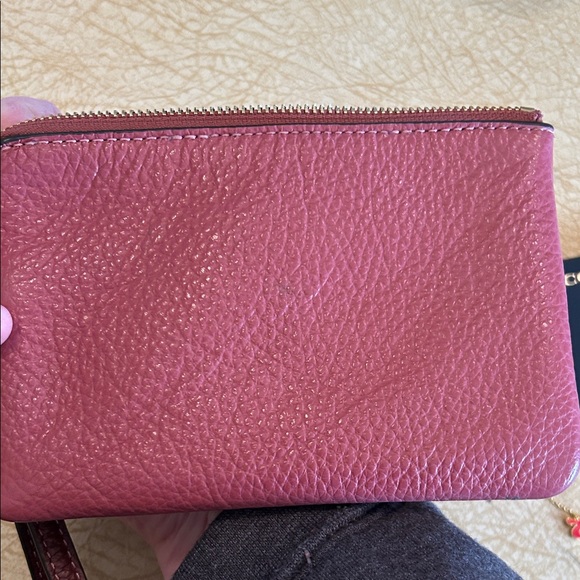 Coach Pink Wristlet with Logo & Coach Red Necklace - Picture 3 of 5